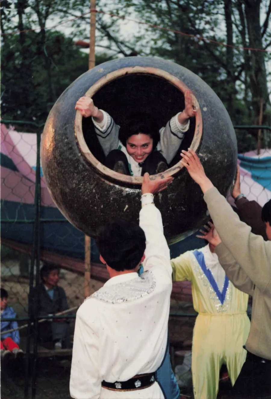 Esther in a large outdoor performance