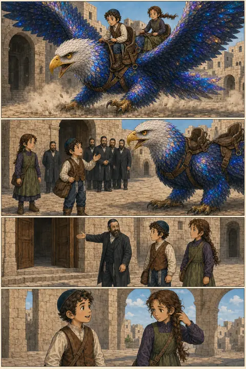 Illustration from Book 1, Moishy Explores the Black Forest