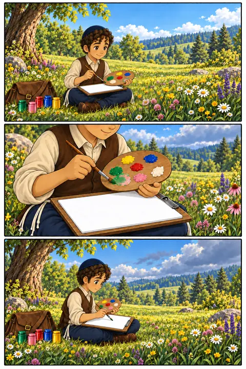 Illustration from Book 4, The Picture That Would Not Sit Still