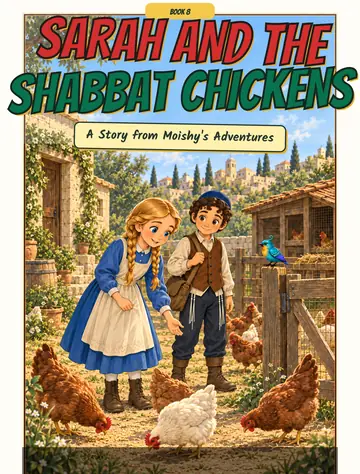 Cover of Book 8, Sarah and the Shabbat Chickens