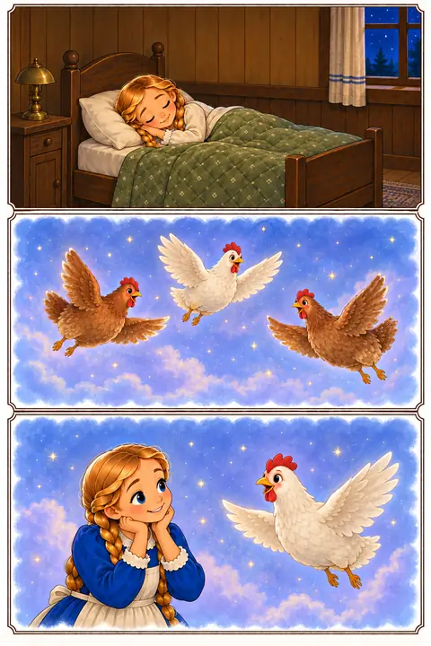 Illustration from Book 8, Sarah and the Shabbat Chickens
