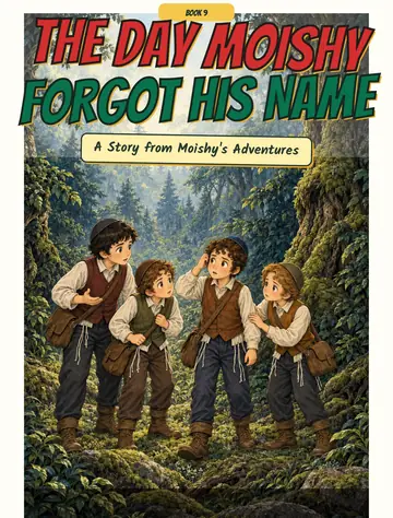 Cover of Book 9, The Day Moishy Forgot His Name